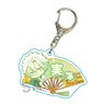 Gyugyutto Folding Fan Key Ring [Demon Slayer: Kimetsu no Yaiba ] Sanemi Shinazugawa (Anime Toy)