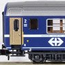 RIC寝台車 ユーロフィーマ(青) SBB 旧ロゴ (2両セット) ★外国形モデル (鉄道模型)