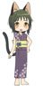 Neco Gurashi Rubber Key Ring Kuro-neco (Anime Toy)