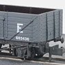 NR-41E 7 Plank Wagon (LNER, Gray) (Model Train)