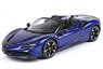 Ferrari SF90 Spider Met Blu Elettrico (with Case) (Diecast Car)