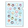 Clear File [Wanpaku! Touken Ranbu] 01 Cherry Blossom Design Light Blue (Anime Toy)