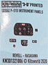 WWII U.S. P-51D Instrument Panels (3D Printed) (Decal)
