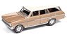 1963 Chevy II 400 Nova Station Wagon Tan/White (Diecast Car)