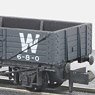 NR-40W 5 Plank Wagon (GW, Dark Gray) (Model Train)