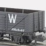 NR-41W 7 Plank Wagon (GW, Dark Gray) (Model Train)