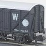 イギリス2軸貨車 木造有蓋車 (標準型・GW・ダークグレイ) 【NR-43W】 ★外国形モデル (鉄道模型)