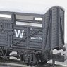 イギリス2軸貨車 家畜車 (標準型・GW・ダークグレイ) 【NR-45W】 ★外国形モデル (鉄道模型)
