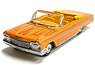 Custom Lowriders 1962 Chevy Impala SS Convertible (Yellow) (Diecast Car)