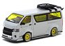 Toyota Hiace Widebody Grey with roof rack (ミニカー)
