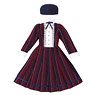 PNM Regimental Striped Dress Set (Red x Navy Stripe) (Fashion Doll)