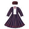 PNM Regimental Striped Dress Set (Navy x White Stripe) (Fashion Doll)