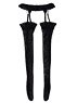 AZO2 Lacey Garter Stockings (See-through Black) (Fashion Doll)