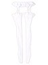 AZO2 Lacey Garter Stockings (See-through White) (Fashion Doll)
