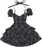 AZO2 La Luce Dress (Black Check) (Fashion Doll)