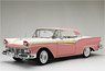 1957 Ford Fairlane 500 Skyliner -Sunset Coral/Colonial White (Diecast Car)