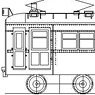 1/80(HO) Ueda Maruko Type MOHA4255 (w/Under Floor Parts) Kit (Unassembled Kit) (Model Train)