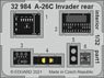 A-26C Invader Rear Interior (for Hobby Boss) (Plastic model)