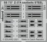Z-37A Seatbelts Steel (for Eduard) (Plastic model)