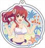 [The Demon Girl Next Door] Acrylic Key Ring [Beach House Ver.] (1) Yuko Yoshida (Anime Toy)