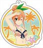 [The Demon Girl Next Door] Acrylic Key Ring [Beach House Ver.] (4) Mikan Hinatsuki (Anime Toy)
