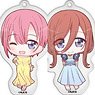 The Quintessential Quintuplets Deformed Trading Acrylic Key Ring (Set of 6) (Anime Toy)