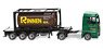 (HO) Tank Container Semi-Truck 20` (MAN TGX Euro 6c) `Rinnen` (Model Train)