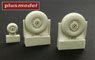 C-47 Skytrain Wheels With Cover (Plastic model)