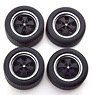 Porsche 1976 Tire Set with Rims (Diecast Car)