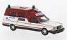 (HO) Volvo 265 Ambulance White/Red 1985 (Model Train)