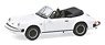 Porsche 911 Carrera 3.2 Cabriolet White (Diecast Car)