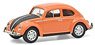VW Beetle Orange/Black (Diecast Car)