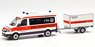 (HO) MAN TGE トレーラー付ハイルーフ バス `BRK水難救助車 Amberg / Sulzbach` (鉄道模型)