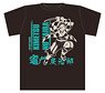 Demon Slayer: Kimetsu no Yaiba Bottle T-Shirt R Pattern Tanjiro Kamado Black Kids (Anime Toy)