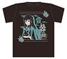 Demon Slayer: Kimetsu no Yaiba Bottle T-Shirt L Pattern Muichiro Tokito Black L (Anime Toy)