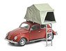 VW Beetle Red w/ Roof Tent (Diecast Car)