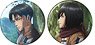 [Attack on Titan] Can Badge Set Mikasa & Levi (Anime Toy)