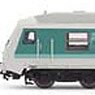 DB AG, 3-unit pack regional Coaches (1), 1 x control cab Coach, 1 x ABy, 1 x By, Period V, mintgreen/white (3-Car Set) (Model Train)