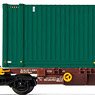 FS, 4-axle container wagon Sgns, loaded with 45` container `TRENITALIA`, period V-VI ★外国形モデル (鉄道模型)