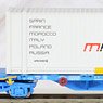 RENFE, 60` container Wagon MMC, loaded with 2x 20` container `RENFE`, oxid red livery, Period IV [RENFE, platafome MMC3E, con contenedor Marcotran, decoracion azul, epoca VI] (Model Train)