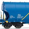 FS, 2-units pack hopper wagons Uagpps rounded sides, Monfer blue livery, ep.VI (2両セット) (鉄道模型)