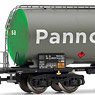 Wascosa, 2-unit set 4-axle tank Wagons, grey/green livery `Pannonia Ethanol`, Period VI (2-Car Set) (Model Train)