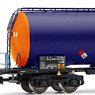 Wascosa 4-axle tank Wagon, blue/orange livery, Period VI (Model Train)