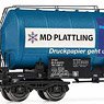 DB AG, 2-unit pack, 4-axle tank Wagons, blue livery `Amberger Kaolinwerke`, Period V-VI (2-Car Set) (Model Train)