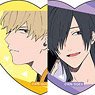[Play It Cool Guys] Heart-shaped Glitter Acrylic Badge (Set of 5) (Anime Toy)
