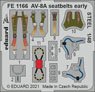 AV-8A Seatbelts Early Seatbelts Steel (for Kinetic) (Plastic model)