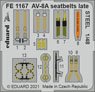 AV-8A Seatbelts Late Seatbelts Steel (for Kinetic) (Plastic model)