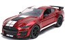 2020 Ford Mustang Shelby GT500 Candy Red/White Line (Diecast Car)