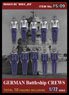 WWII ドイツ海軍戦艦乗員セット「整列」10体入 (プラモデル)