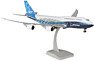 B747-8 Boeing House Color Blue w/Landing Gear, Stand (Pre-built Aircraft)